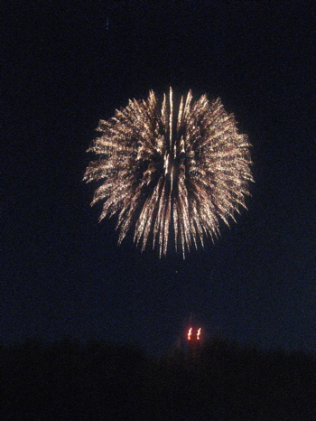 Fireworks at Poet Seat Tower