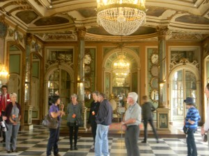 One of the palace rooms with a few of our fellow travelers.