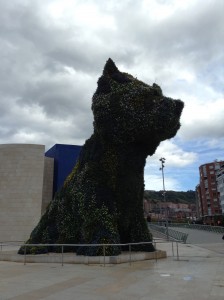 The Puppy  - located on one side of the Guggenheim...made from fresh planted flowers!  