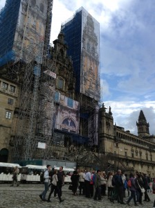 The cathedral.  It is currently under restoration.