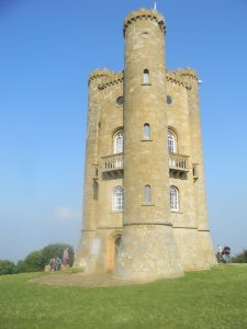 The Broadway Tower! The vista is gorgeous - worth the climb. You can go inside the tower.